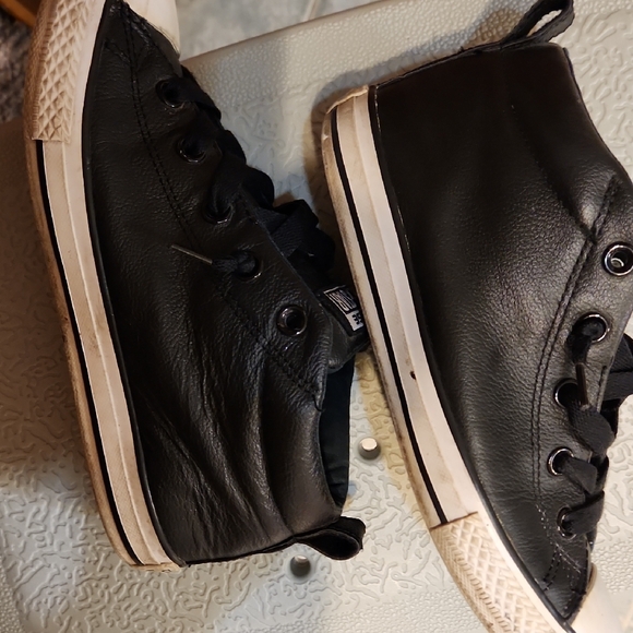 Converse Kids Black and White Sneakers - Picture 4 of 9